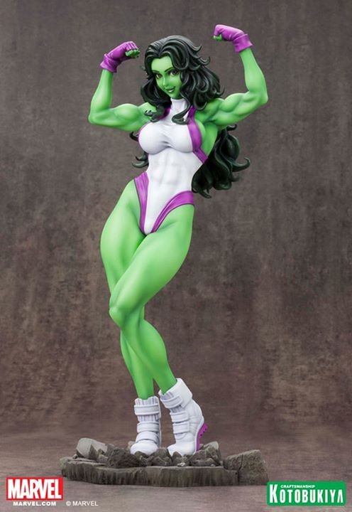 She-Hulk, Savage She-Hulk, Kotobukiya, Pre-Painted, 1/7, 4934054092666